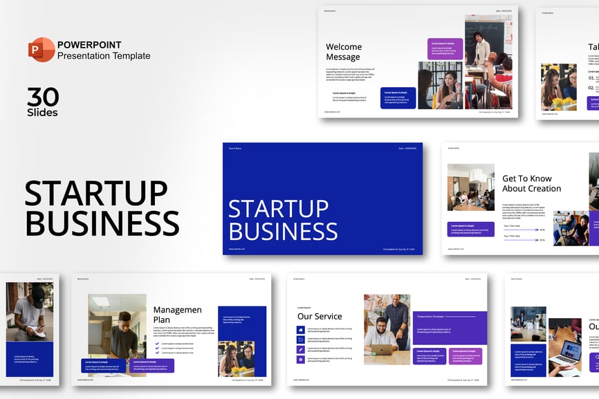 初创企业 PPT模板 (PPTX)
