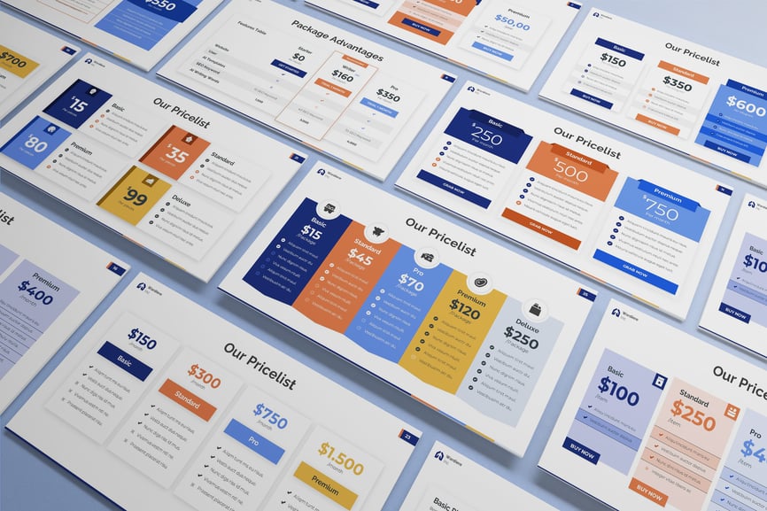 信息图定价PPT模板 (PPT,PPTX)