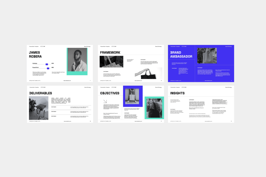 品牌策略PPT模板 (PPTX)