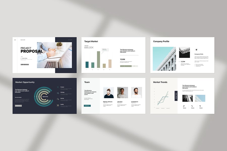 项目提案 PPT模板 (PPTX)