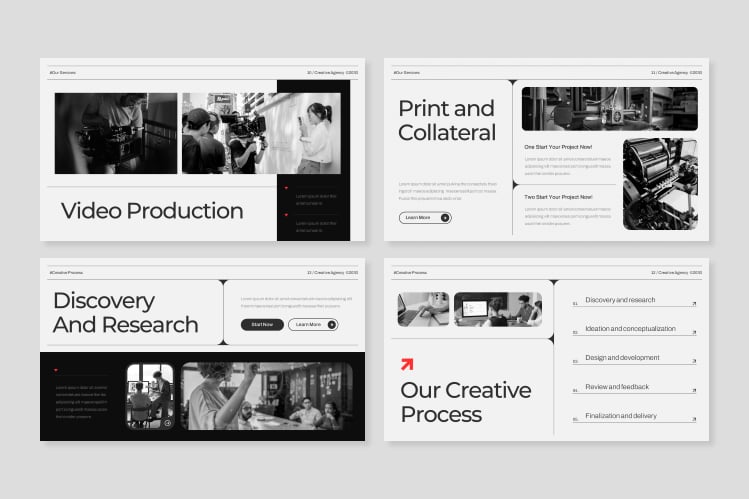 创意代理 PPT模板 (PPTX,PPT)