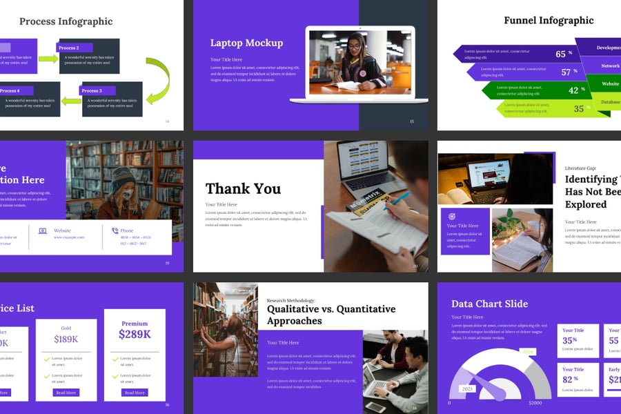 论文教育PPT模板 (PPTX)