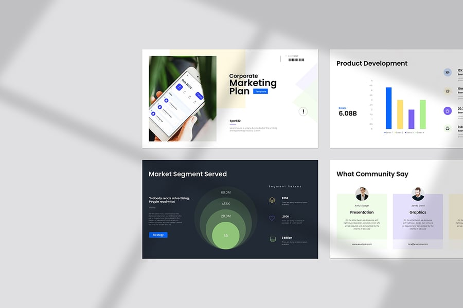 企业营销计划演示模板PPT模板 (PPTX)