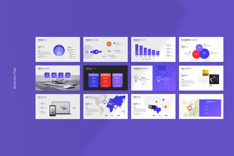 商业计划演示模板PPT模板 (PPTX)