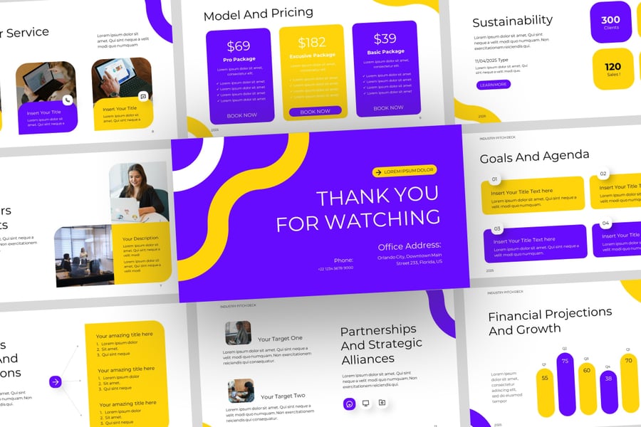 行业报告PPT模板 (PPTX)