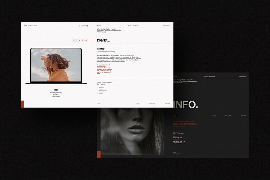 品牌指南模板PPT模板 (PPTX)