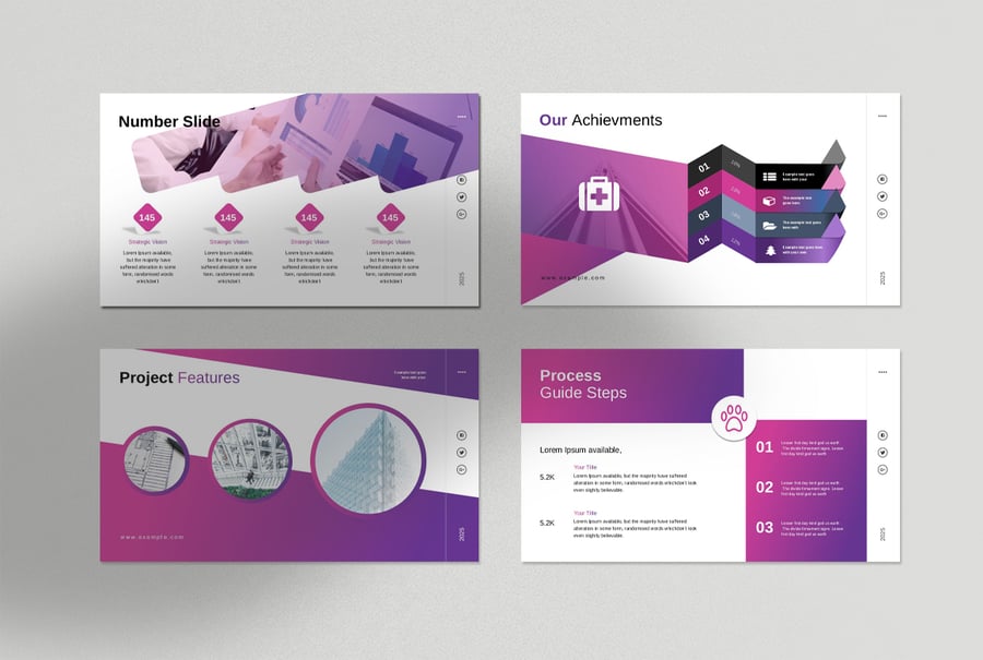 项目建议介绍PPT模板 (PPTX)