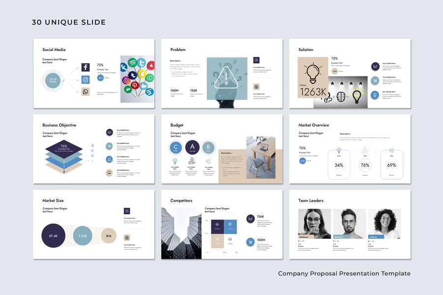 公司建议演示模板PPT模板 (PPTX)