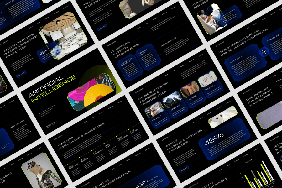 人工智能PPT模板 (PPTX)