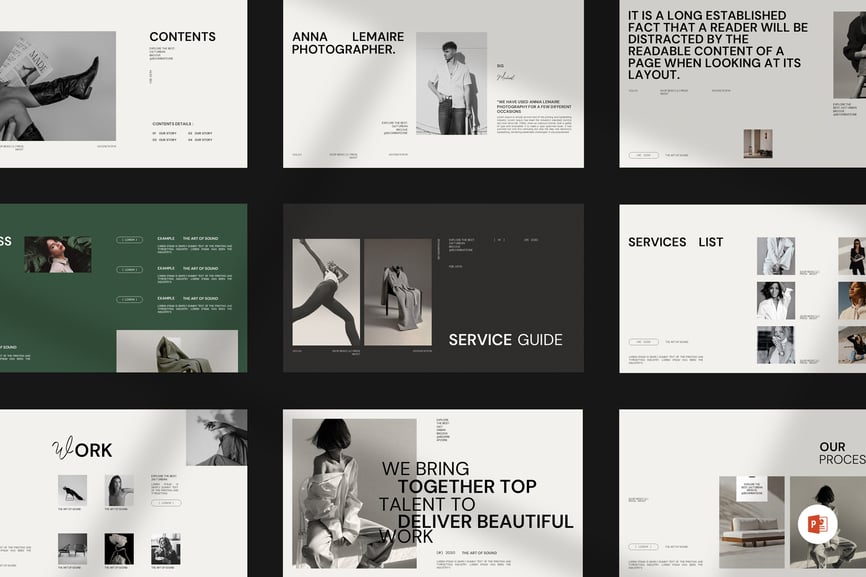 服务指南演示模板PPT模板 (PPTX)