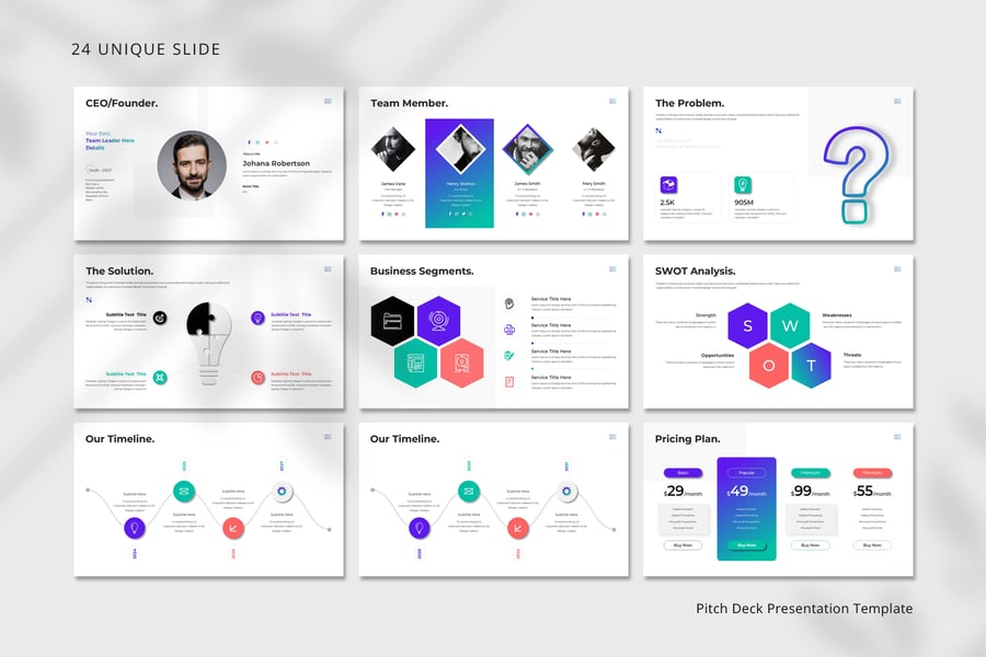 产品和服务竞争战略PPT模板 (PPTX)