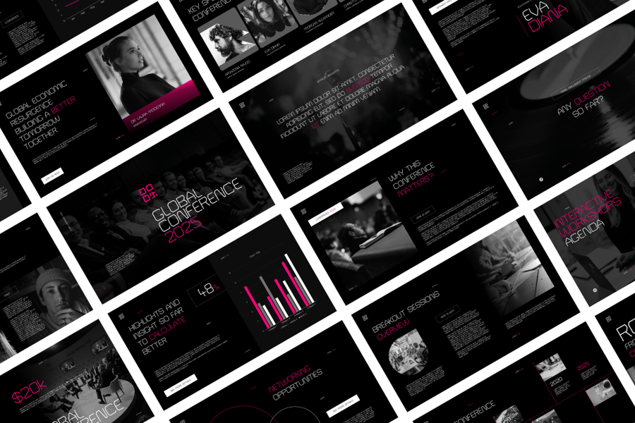 公司会议内容PPT模板 (PPTX)