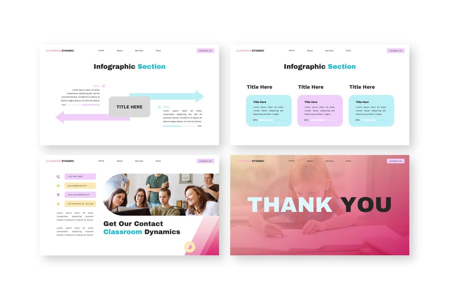 教室动态 – 教育PPT模板 (PPTX)