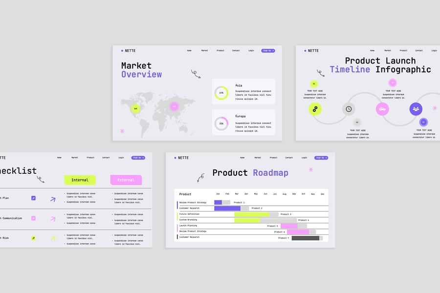 创意蓝石灰新品发布会模板PPT模板 (PPT,PPTX)