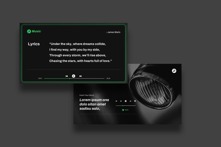 音乐PPT模板 (PPT,PPTX)