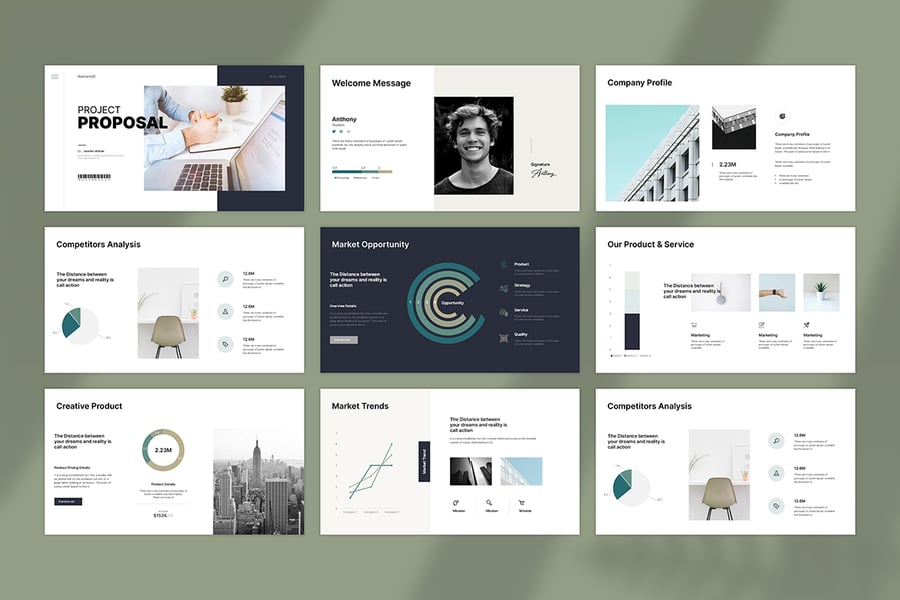 项目提案 PPT模板 (PPTX)