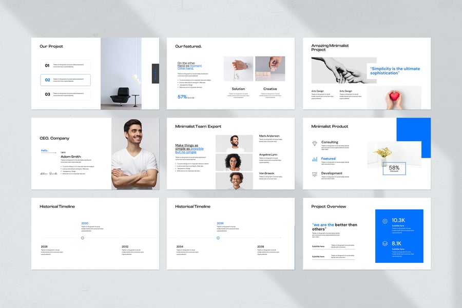 极简主义PPT模板 (PPTX)