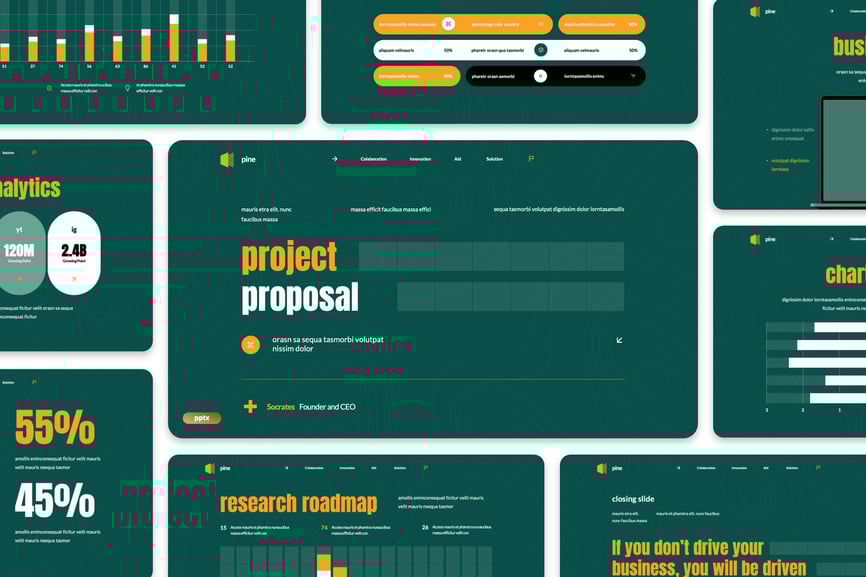 项目建议介绍PPT模板 (PPTX)