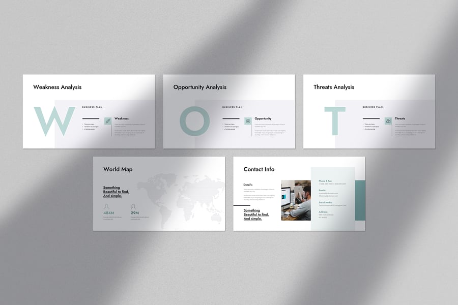 业务计划演示模板PPT模板 (PPTX)