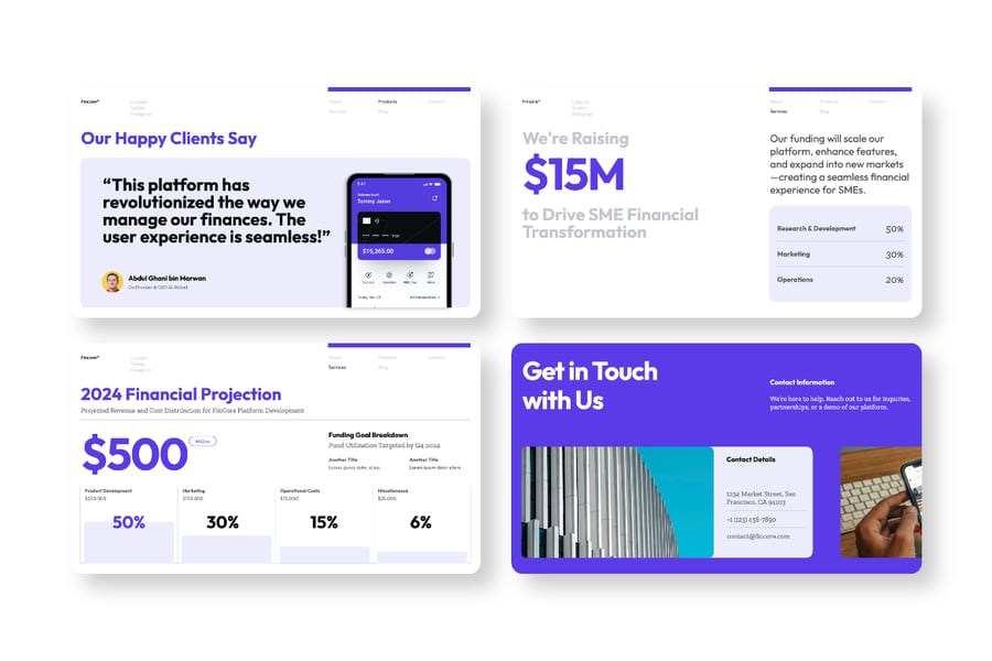 金融科技 PPT模板 (PPTX)