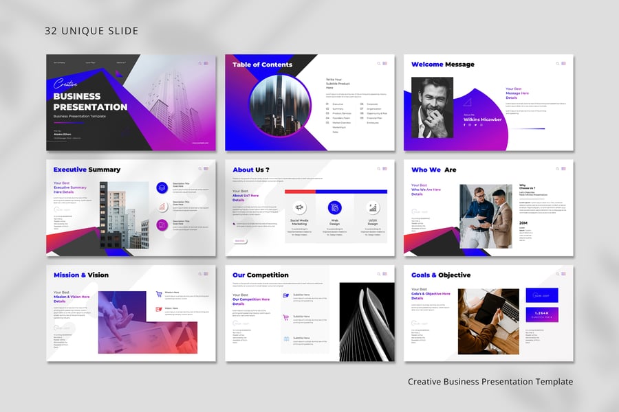 创意业务演示模板PPT模板 (PPTX)