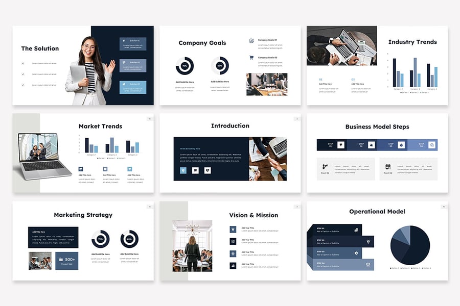 营销峰会PPT模板 (PPTX)