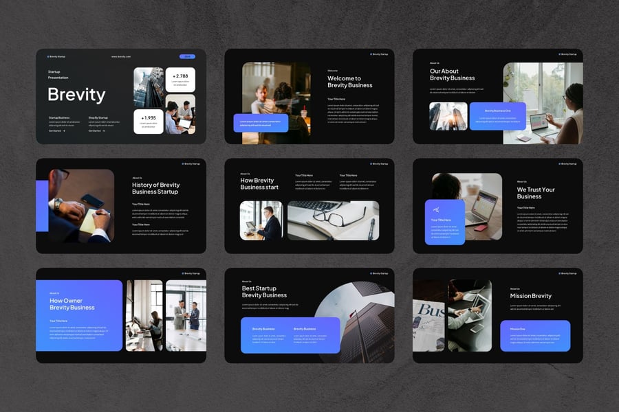 创意代理PPT模板 (PPT,PPTX)