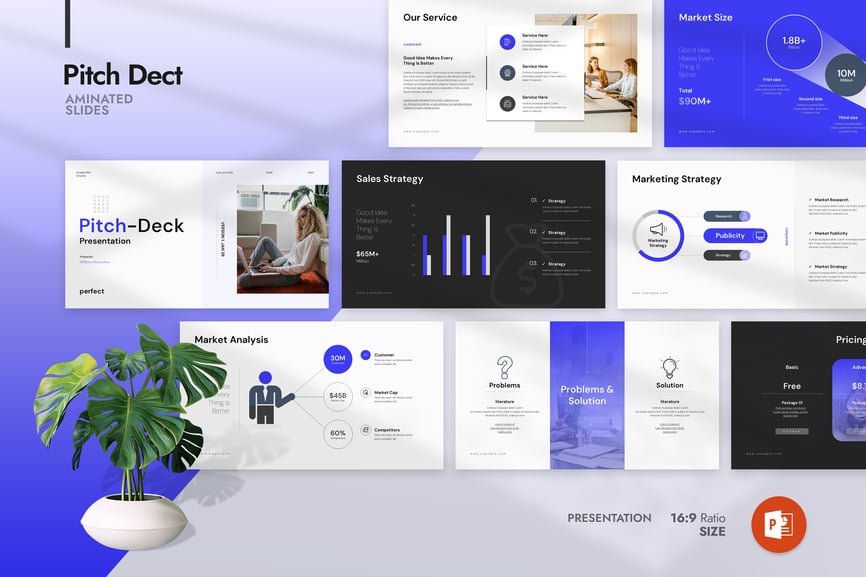 全球市场分析报告PPT模板 (PPTX)