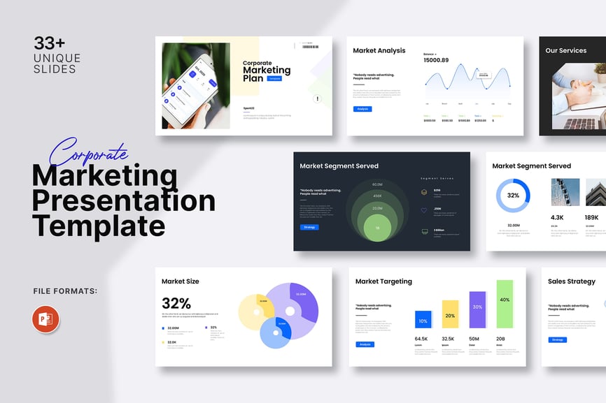 企业营销计划演示模板PPT模板 (PPTX)