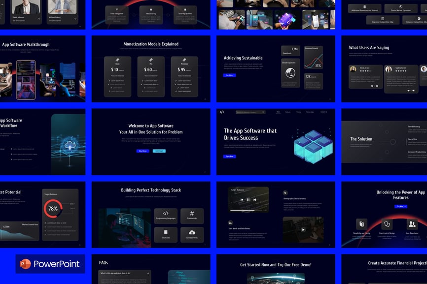 应用软件PPT模板 (PPTX)