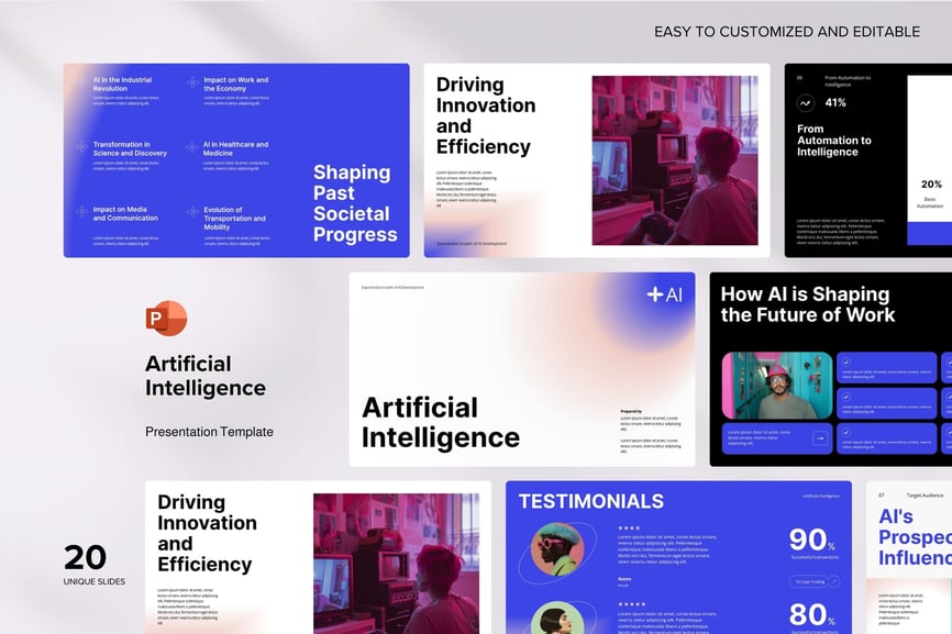 人工智能PPT模板 (PPTX)