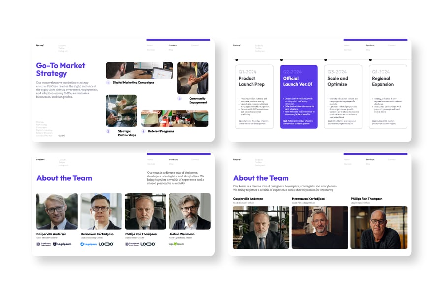 金融科技 PPT模板 (PPTX)