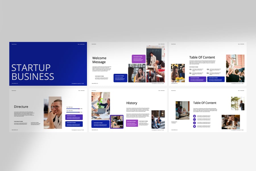 初创企业 PPT模板 (PPTX)