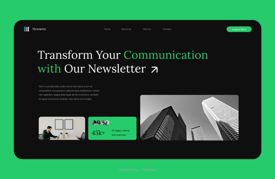 新闻资讯PPT模板 (PPT,PPTX)