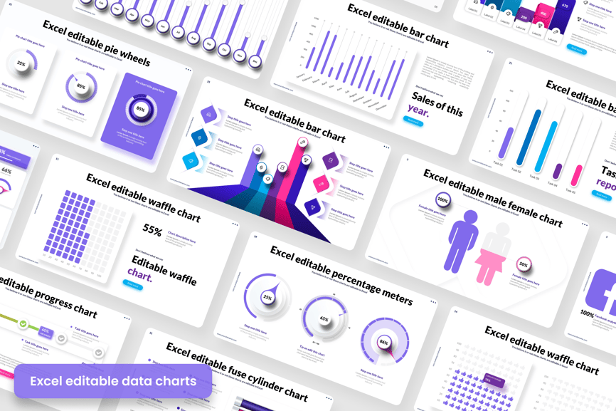 可编辑的数据图表模板PPT模板 (PPTX)