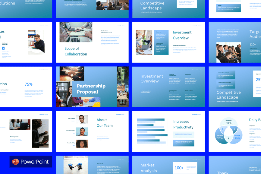 清洁伙伴关系建议PPT模板 (PPTX)