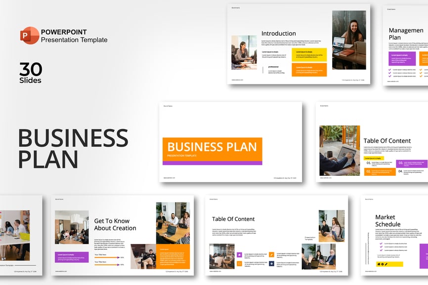 商业计划 PPT模板 (PPTX)