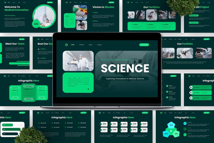 医学PPT模板 (PPTX)