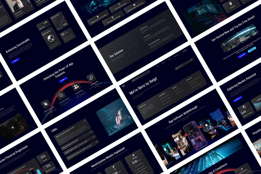 应用软件PPT模板 (PPTX)