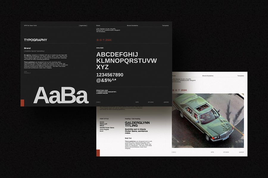 品牌指南模板PPT模板 (PPTX)