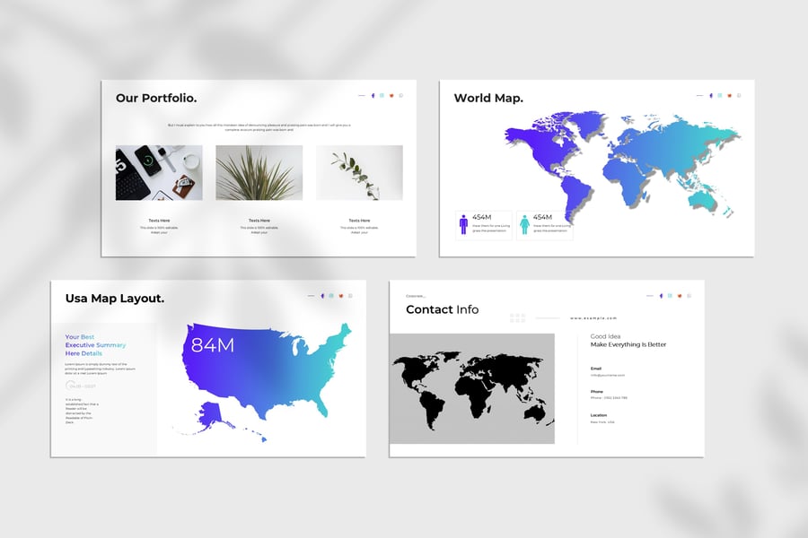 业务计划演示模板PPT模板 (PPTX)