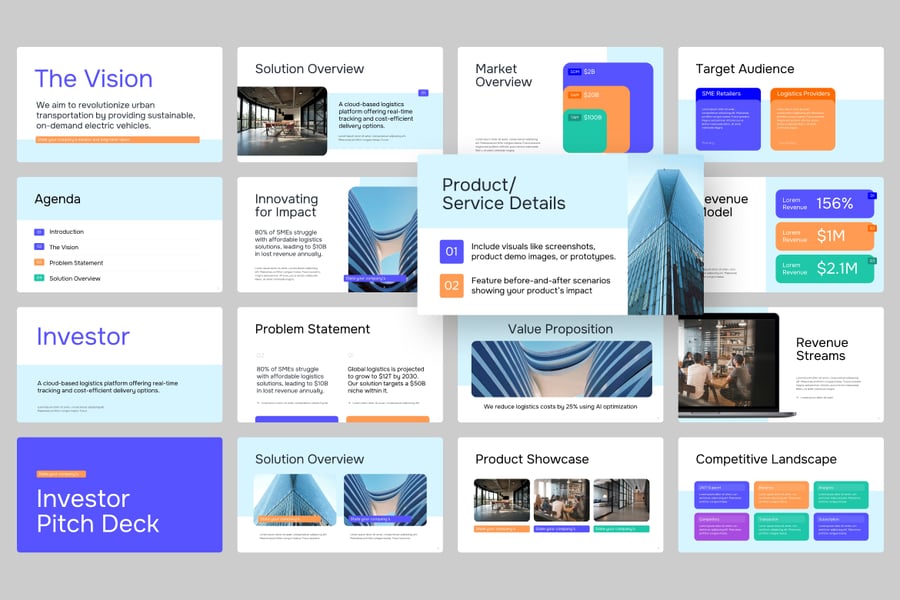 投资者PPT模板 (PPTX)