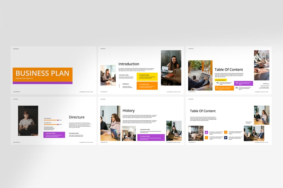 商业计划 PPT模板 (PPTX)