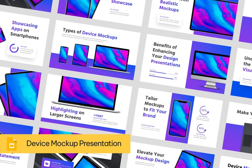 设备模型PPT模板 (PPTX)