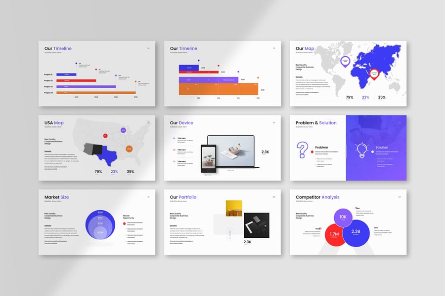 商业计划演示模板PPT模板 (PPTX)
