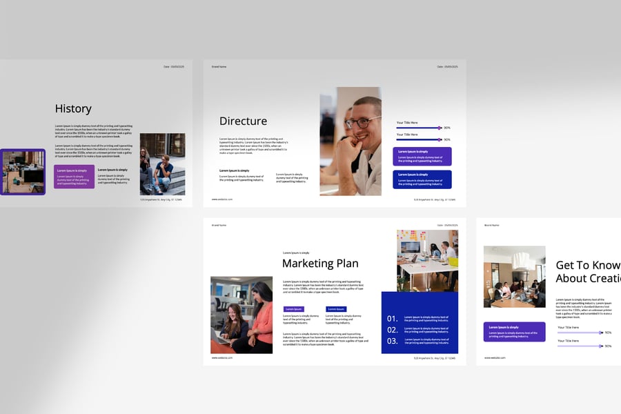 初创企业 PPT模板 (PPTX)