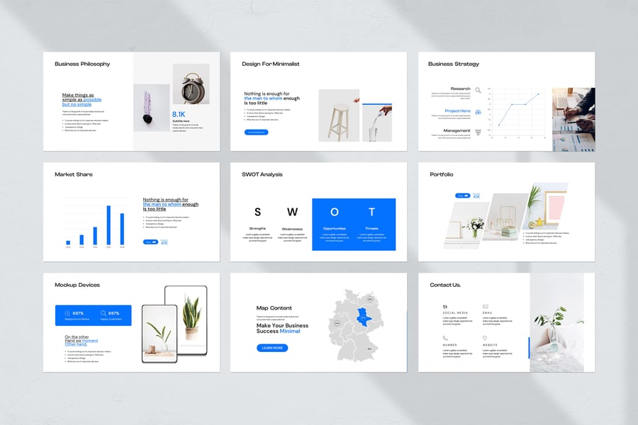 极简主义PPT模板 (PPTX)