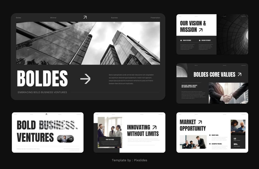 业务介绍PPT模板 (PPT,PPTX)