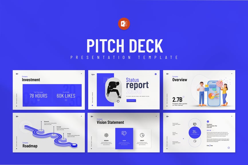 项目状态报告PPT模板 (PPTX)