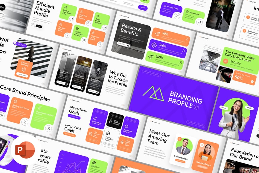 品牌简介PPT模板 (PPTX)